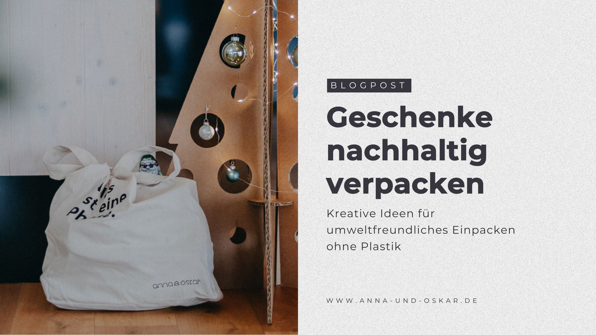 Geschenke nachhaltig verpacken. Kreative Ideen für umweltfreundliches Einpacken ohne Plastik.