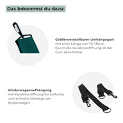 PreSale: Crossbody Leni - Limited Edition "NEXT CHAPTER" petrol/schwarz