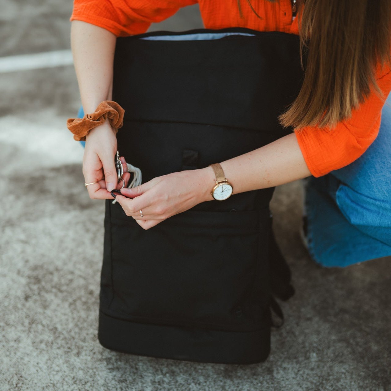 Familienrucksack Hugo - schwarz