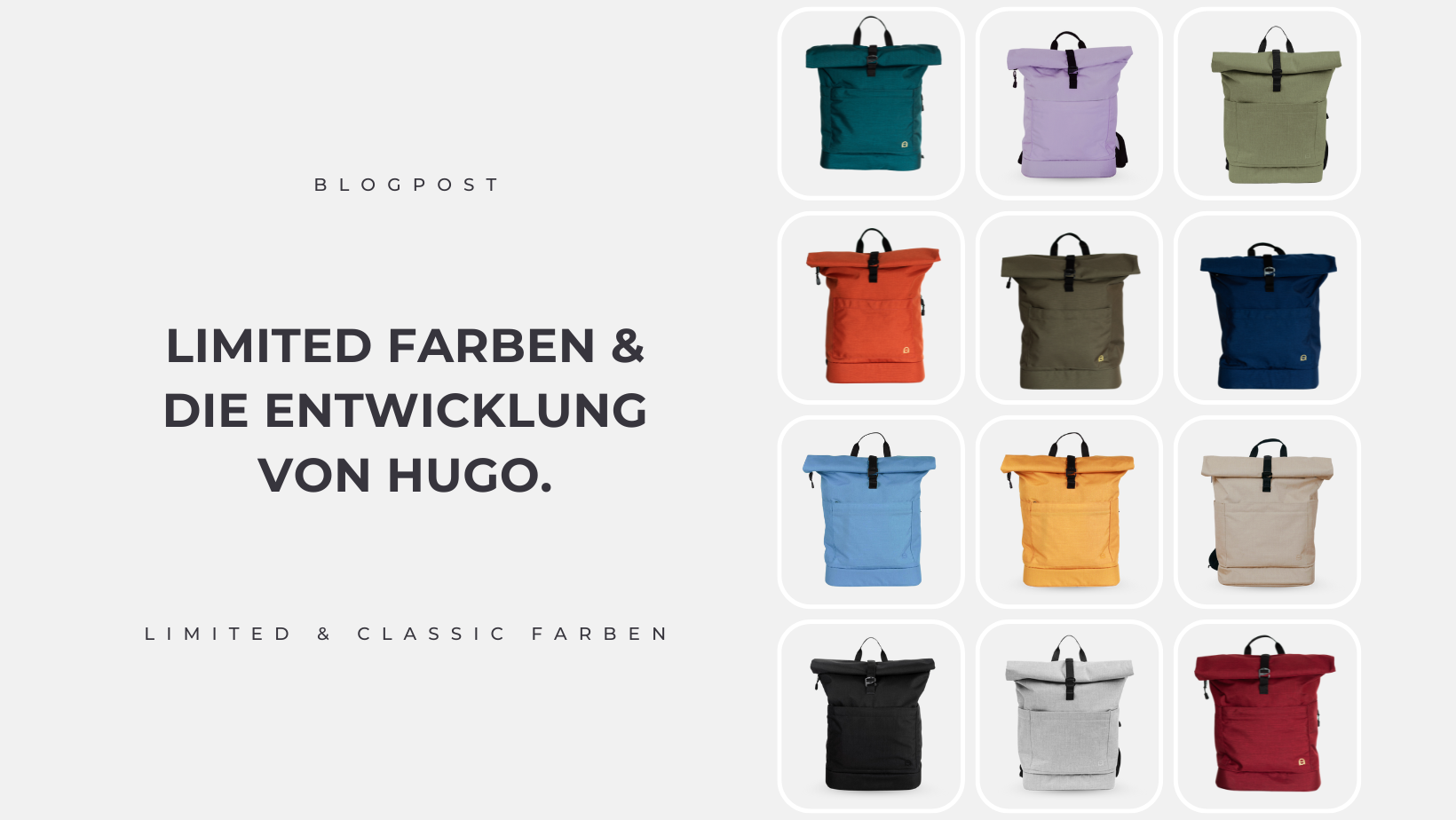 Limited Farben und die Entwicklung von Hugo