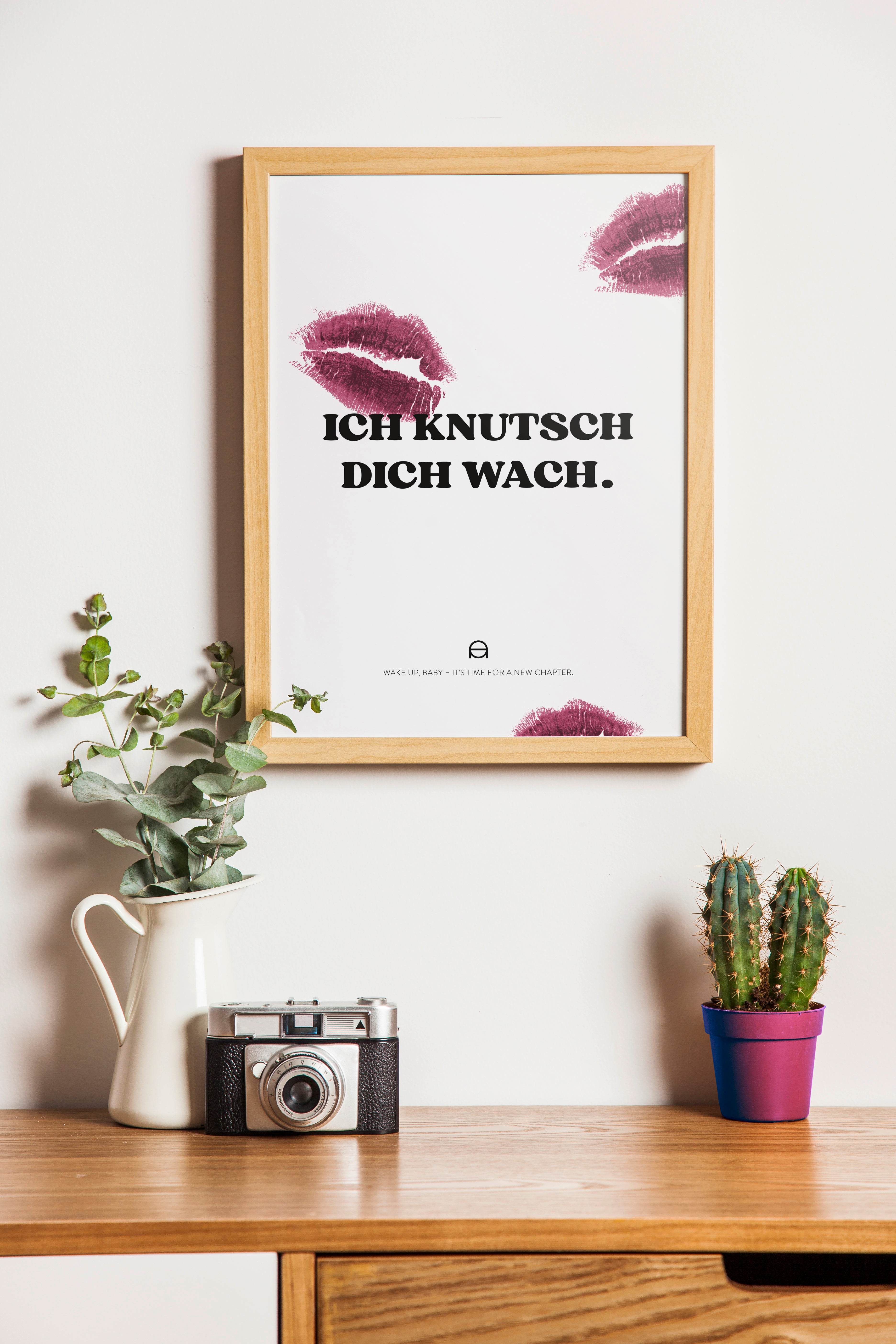 Poster "Ich knutsch dich wach"