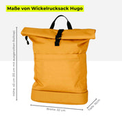 Wickelrucksack Hugo - senfgelb