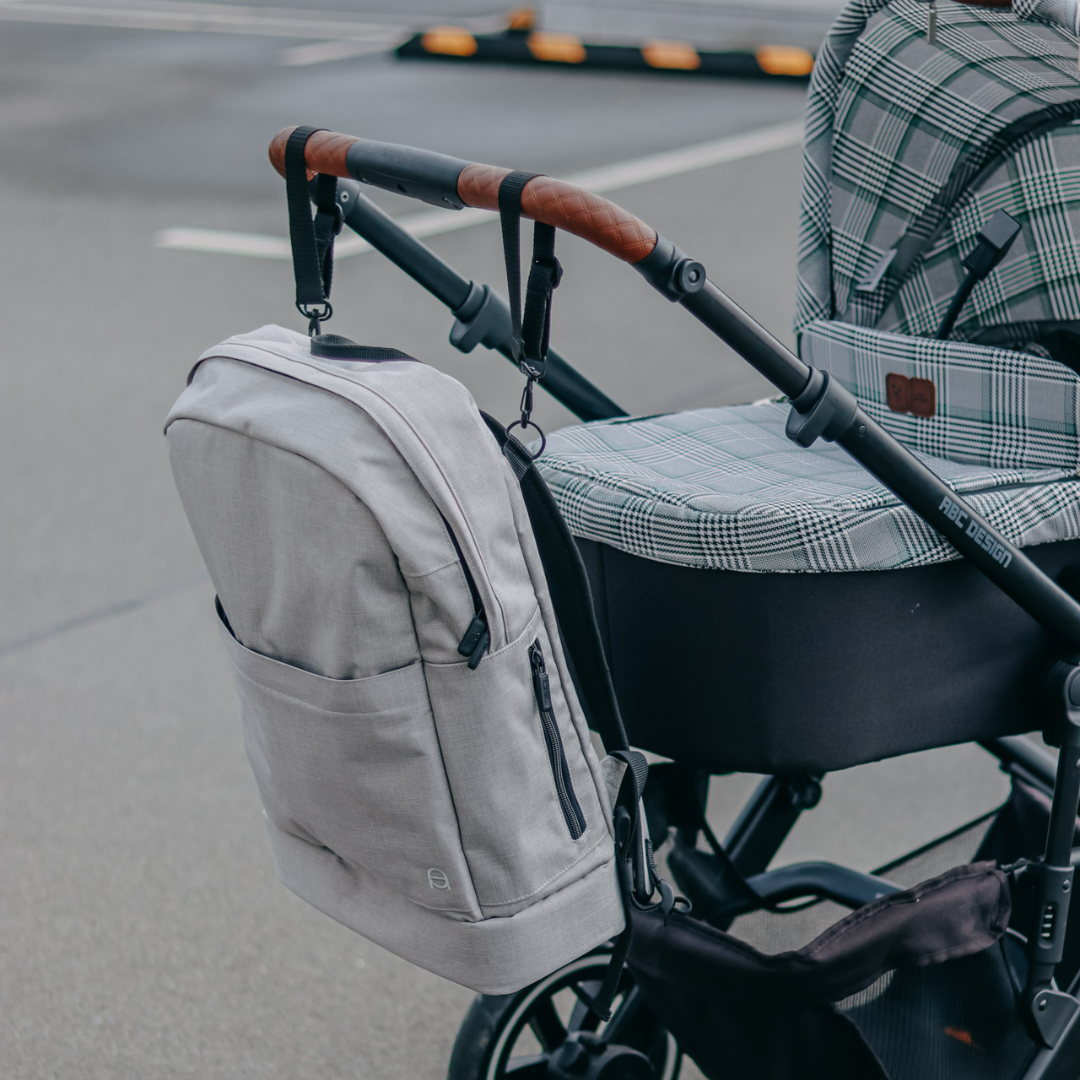 Diaper backpack Fritz - light gray